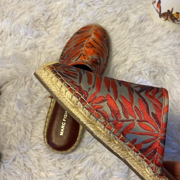Marc Fisher New With Box Sz 8 1/2 Espadrille Slip On Colorful - Picture 4 of 11